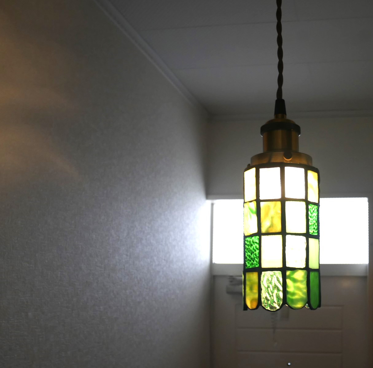 ✴︎:.｡.癒しのグリーンいろいろのペンダントライト　＊送料無料＊