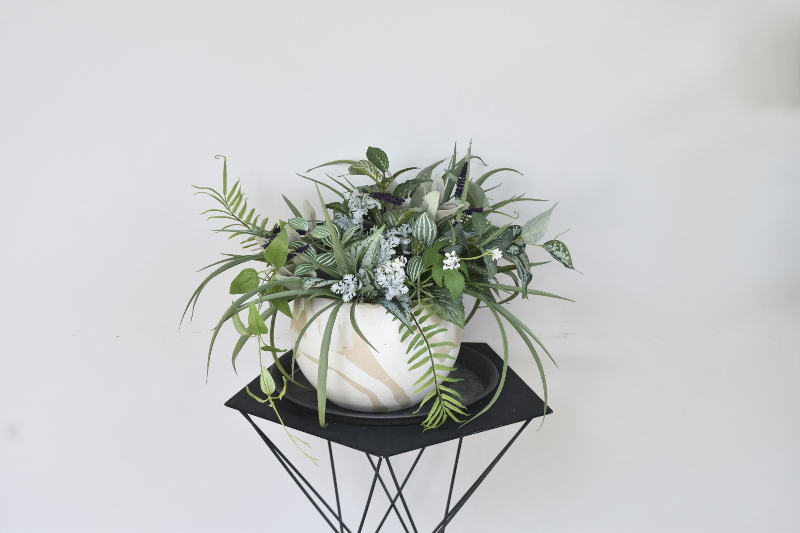 【光触媒コーティング済】グリーン寄せ植えMix pot/アーティフィシャルグリーン/フェイクグリーン