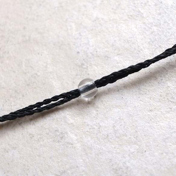 レインボームーンストーン天然石マクラメネックレスmac430エスニックエキゾチックな金属アレルギーフリーアクセサリー 7枚目の画像