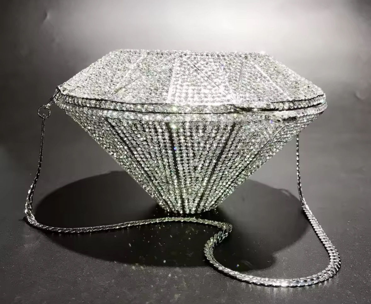 【持つアート】クラッチバック ディナーバック イブニングバック ポシェット ダイヤモンド