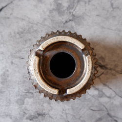 4号燻し金彩鎬鉢197　塊根植物　多肉植物　アガベ　盆栽　植木鉢　作家鉢　鉢皿　沖縄 7枚目の画像