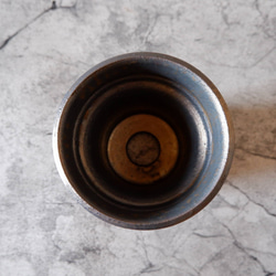 4号燻し金彩鎬鉢197　塊根植物　多肉植物　アガベ　盆栽　植木鉢　作家鉢　鉢皿　沖縄 5枚目の画像