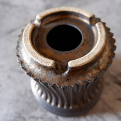 4号燻し金彩鎬鉢197　塊根植物　多肉植物　アガベ　盆栽　植木鉢　作家鉢　鉢皿　沖縄 6枚目の画像