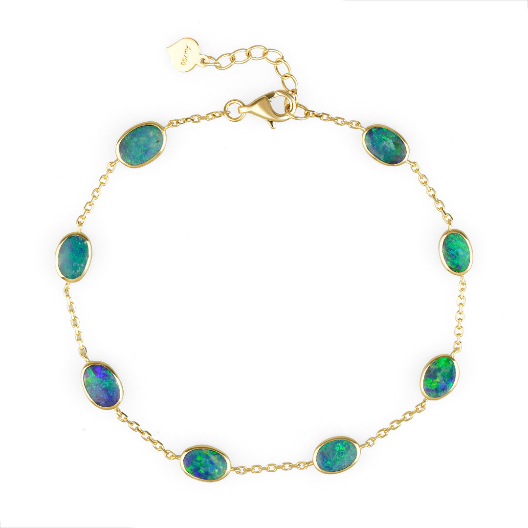 オパールステーションブレスレット J-N241023（4週間発送）