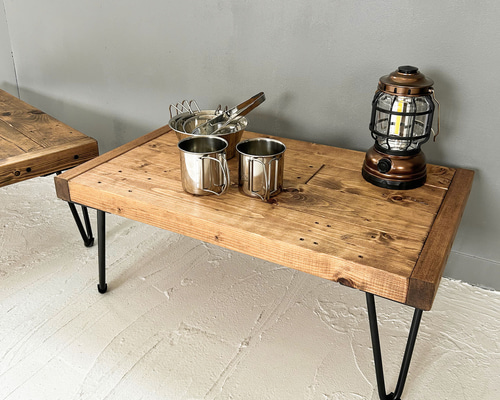 【ゆり⋱即購入OK❣️平日3日以内に発送⋰】アイアンレッグテーブル e454606554f5075e82f3915b30ae4e