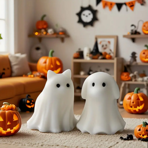 ☆ハロウィン・滅・水・風・ケーキ・お化け・ミニチュア・トレー・チャーム・レジン猫 コスパ最強ハロウィン」シャトレーゼ新作「黒ネコ」「オバケ