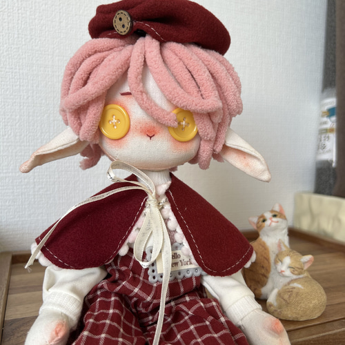 アメリカ製　ヴィンテージ　ぬいぐるみ　かわいい　赤色　チェック　うさぎ　レトロ 1950s USA vintage】GUND ビンテージ ぬいぐるみ うさぎ