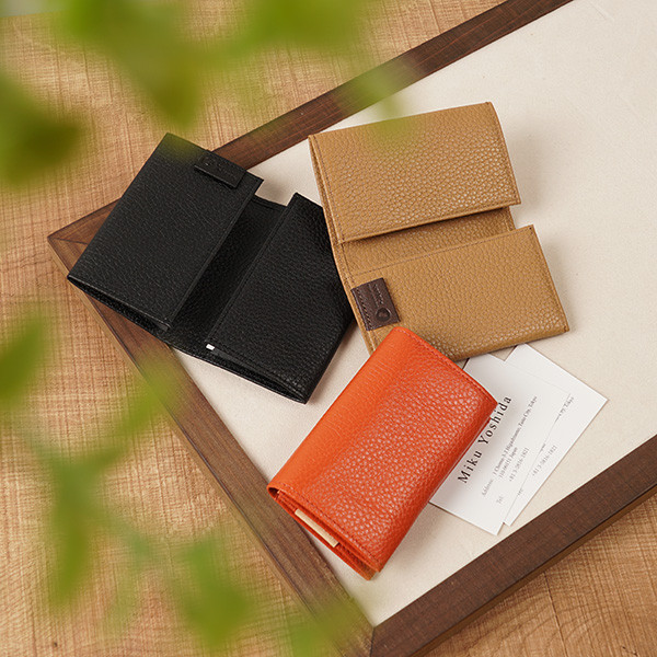 【刻印可】和紙を採用して薄く・コンパクトに作ったカードケース　メイドインジャパン　日本製　PL0009