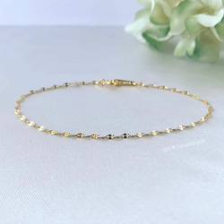 デザインカット＊ブレスレット　サージカルステンレス　アレルギー対応 メンズ ペア シンプル 重ね付け ネックレス変更可能 13枚目の画像