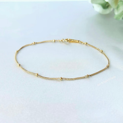 デザインカット＊ブレスレット　サージカルステンレス　アレルギー対応 メンズ ペア シンプル 重ね付け ネックレス変更可能 14枚目の画像