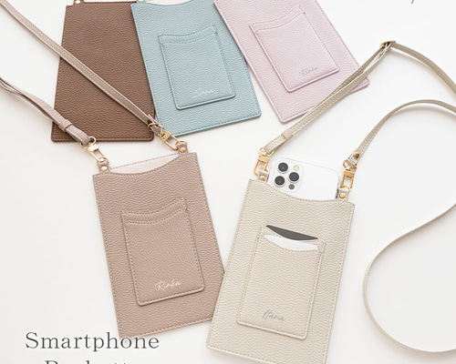 即購入歓迎！！　めっちゃポケットツインポシェットショルダー　ハンドメイド ミラー付き 多機能 スマホポシェット 【 simple ワッペン 猫