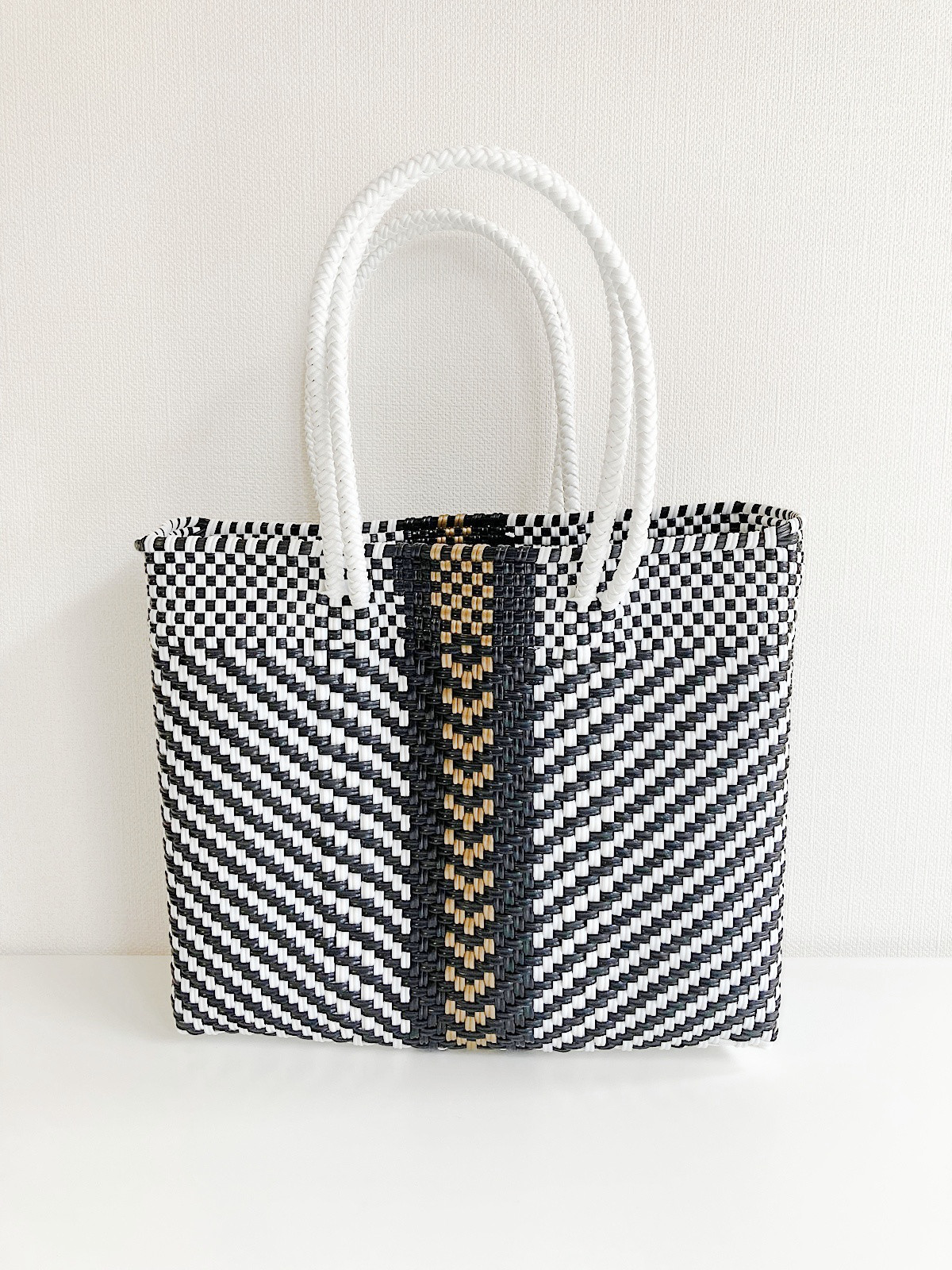 【Moonbird】メルカドバッグ S ・BLACK×WHITE