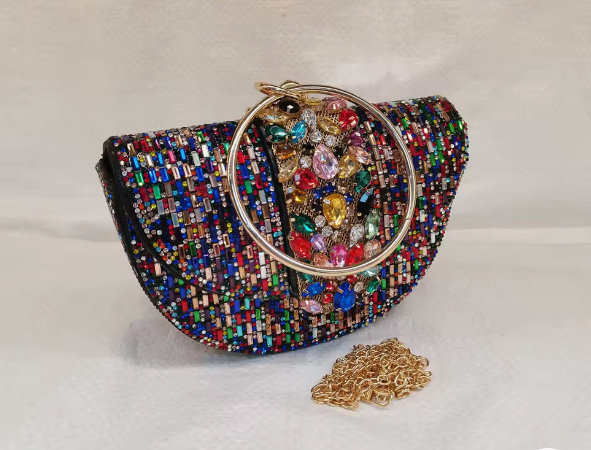 【持つアート】ハンドバッグ クラッチバック ディナーバック イブニングバック ポシェット 4色展開