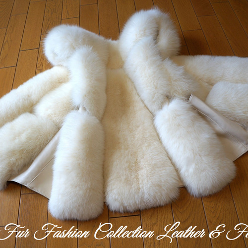 本物毛皮ベスト/フォックス リアルフォックスファーハーフベストFOX