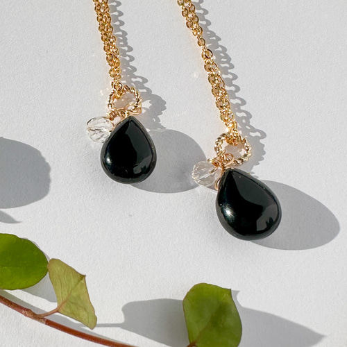 モリオンネックレス ロシア産 AAA お守りペンダント 魔物よけ 黒水晶