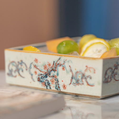 詩瓷集｜夏の終わり新作 中国唐風・手作り青花染付＋釉上彩 四季花卉