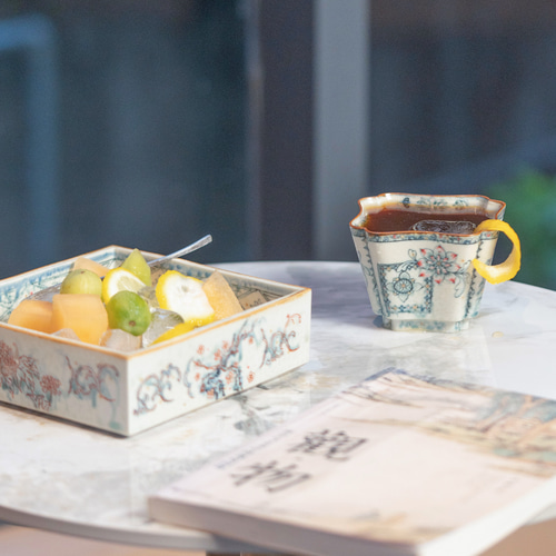 詩瓷集｜夏の終わり新作 中国唐風・手作り青花染付＋釉上彩 四季花卉