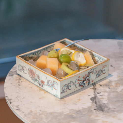 詩瓷集｜夏の終わり新作 中国唐風・手作り青花染付＋釉上彩 四季花卉