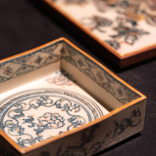 詩瓷集｜夏の終わり新作 中国唐風・手作り青花染付＋釉上彩 四季花卉