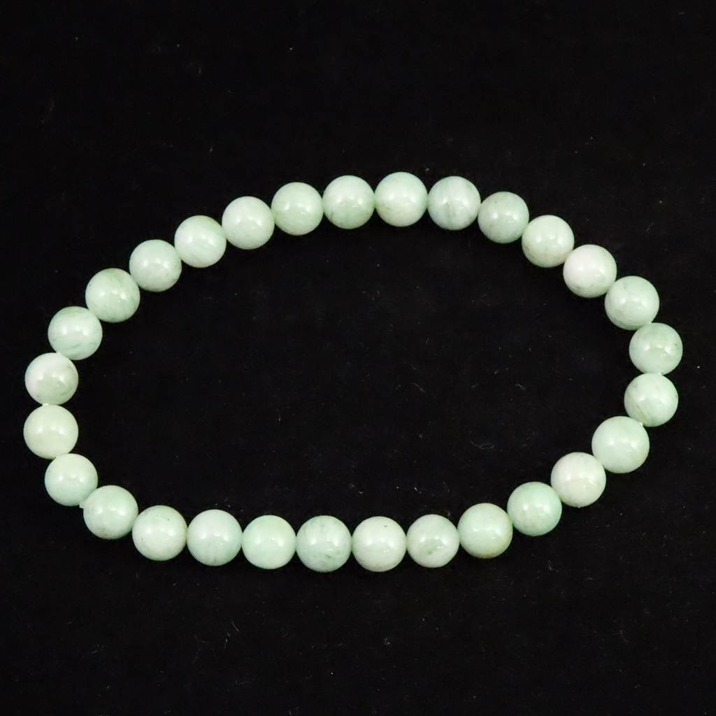 H&E社 ブルーグリーン アゼツライト（AZOZEO)　6mmブレスレット  10.2g #54787