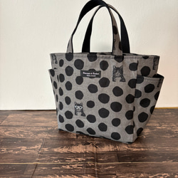 creema限定、ミナペルホネンのBonheurのファスナーマルシェトート