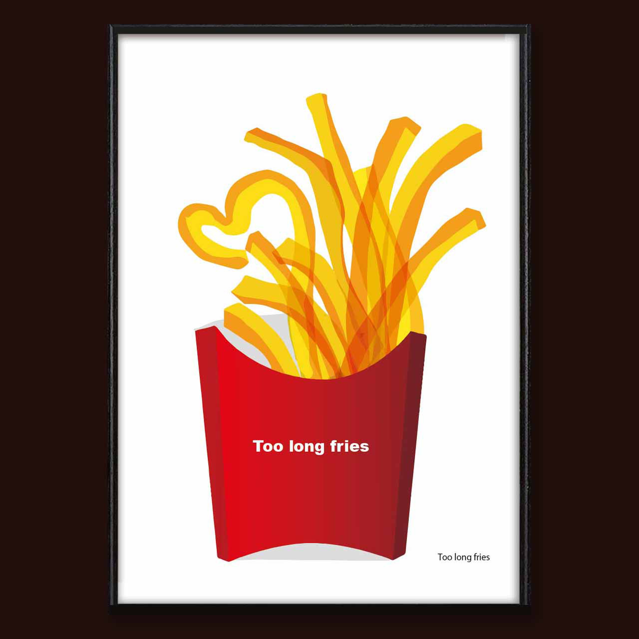 長〜いフライドポテト　送料無料　お気に入り9600件突破　ポスター　アートポスター　アート/sei検索新着順　3685