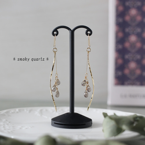 Creema限定 ポイントアップ】上品でレトロな宝石質スモーキークォーツ3