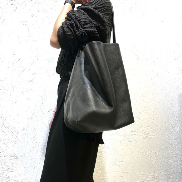 ※1色※天然牛革トートバッグ｜ショルダー兼用｜大容量