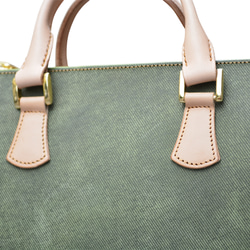 本革ハンドバッグ　トレジャーミニ　オリーブ 8枚目の画像