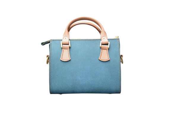 本革ハンドバッグ　トレジャーミニ　オリーブ 7枚目の画像