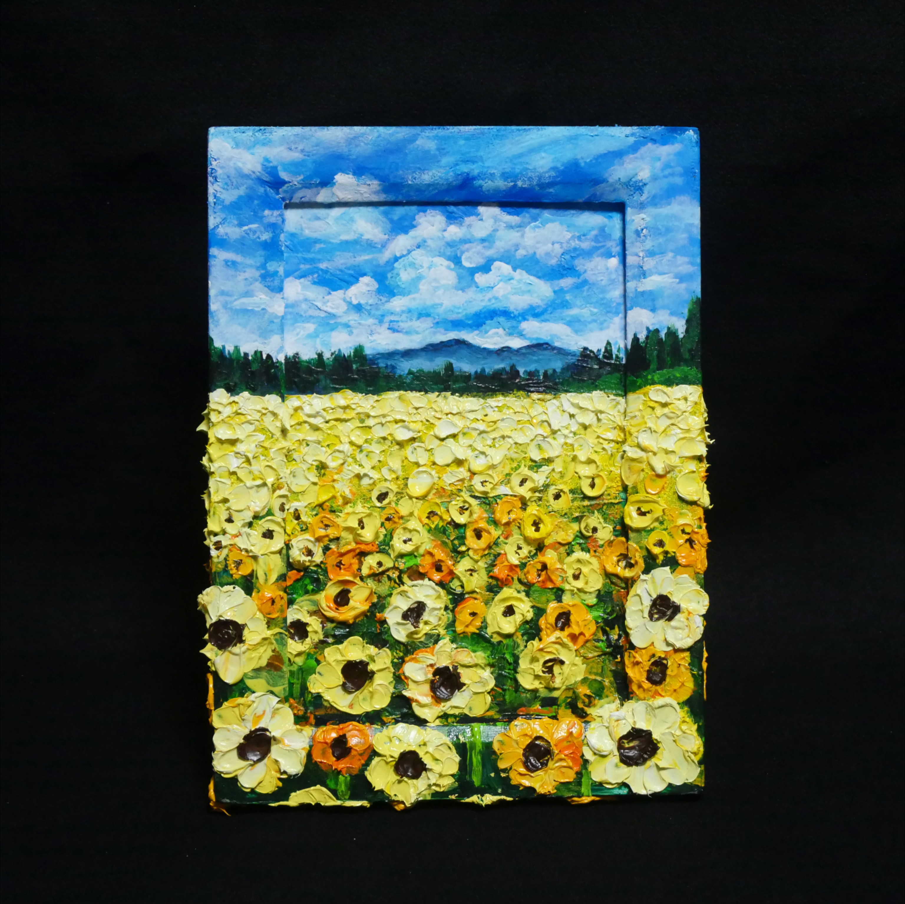 油絵 油彩 油彩画 絵 絵画 【ひまわり広場】ミニ絵画 油絵 油彩 油彩画 絵 絵画【ひまわり広場】ミニ絵画 絵画 HR