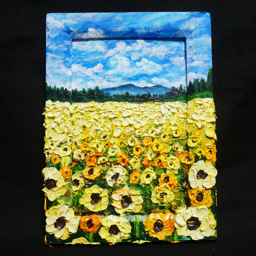油絵 油彩 油彩画 絵 絵画 【ひまわり広場】ミニ絵画 油絵 油彩 油彩画 絵 絵画【ひまわり広場】ミニ絵画 絵画 HR