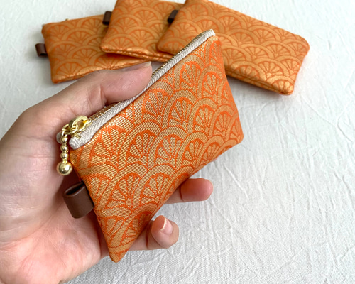 金襴リメイク　ミニポーチ 金襴リメイク ミニポーチ