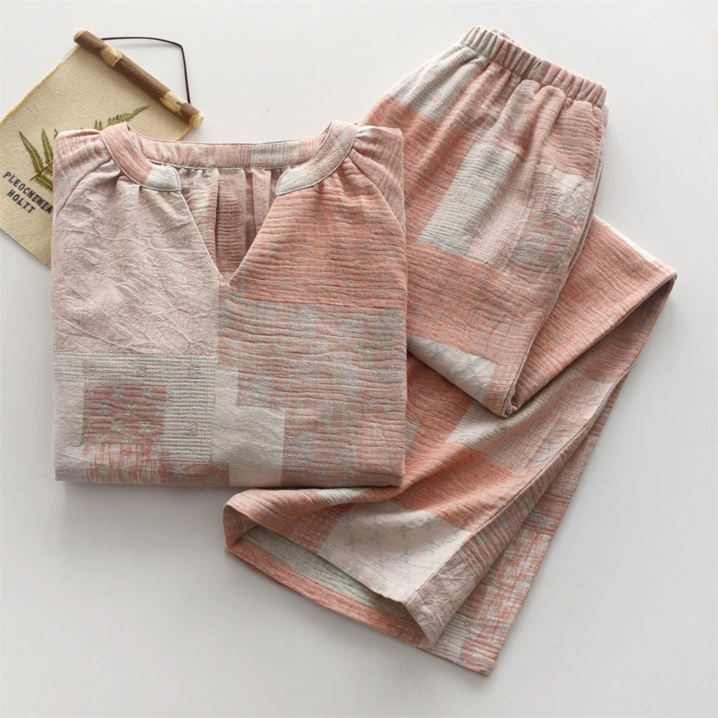 春用 秋用 長袖 パジャマ 前開き 部屋着 敏感肌 プレゼント 贈り物