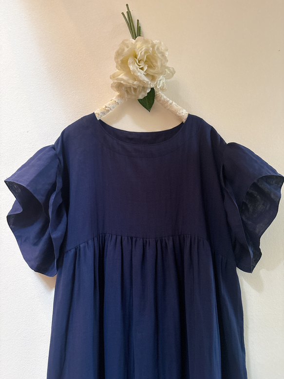 フリル付き半袖ワンピース ワンピース resort frill onepiece/リゾートフリルワンピース