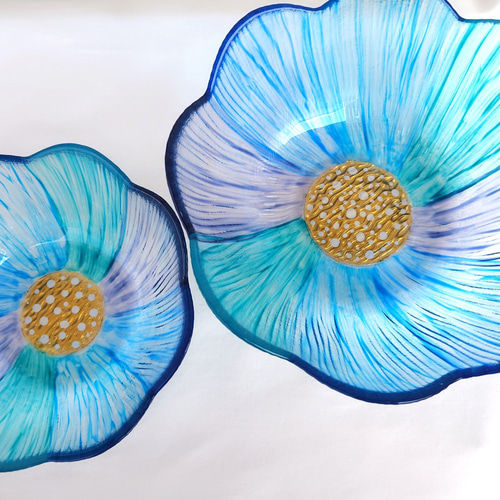 カラフル植物デザイン変形ボウル カラフル植物デザイン変形ボウル