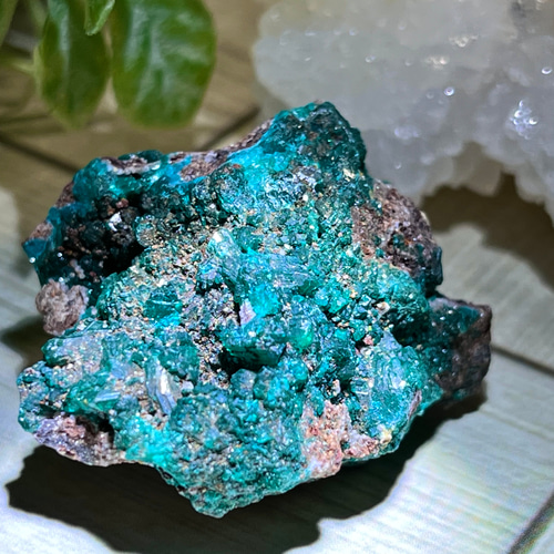 ダイオプテーズ　翠銅鉱　鉱物標本　原石　天然石　ストーン　コンゴ ダイオプテーズ(翠銅鉱) 3g / コンゴ共和国 - 鉱物・天然石通販