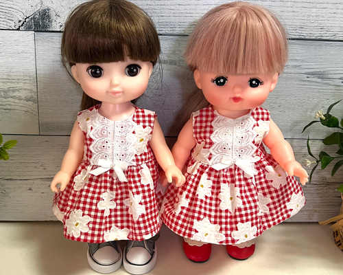 メルちゃんソランちゃん♡花柄ワンピース その他人形 ⭐︎ ああみ