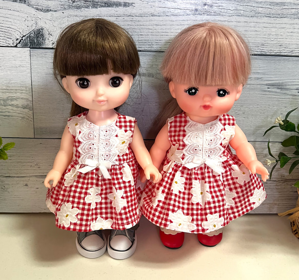 メルちゃんソランちゃん♡花柄ワンピース その他人形 ⭐︎ ああみ