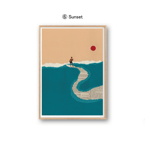 Ciel Glue コラージュアート｜30×40cm 】コラージュ｜古書