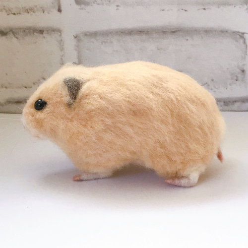 キンクマハムスター 羊毛フェルトマスコット 羊毛フェルト little