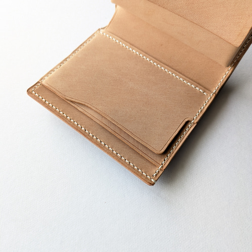 シェルコードバンミニ財布 シェルコードバン三つ折りミニマムウォレット - Flathority