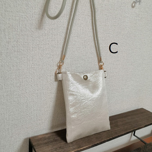 アンティークシルバーの帯ポシェット☆サコッシュ 帯リメイク