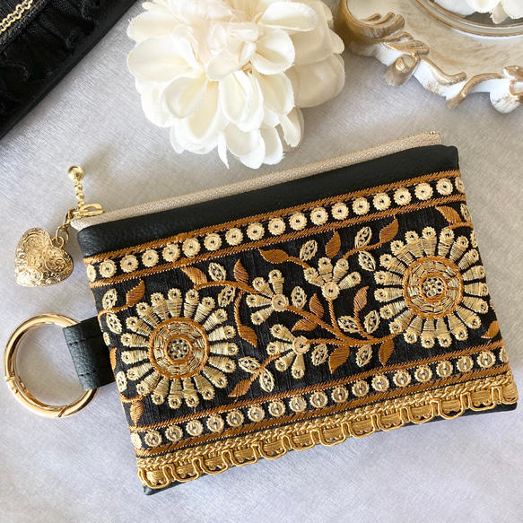 SALE》30%OFF インド刺繍ポーチ インド刺繍リボン インド刺繍
