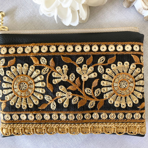 SALE》30%OFF インド刺繍ポーチ インド刺繍リボン インド刺繍