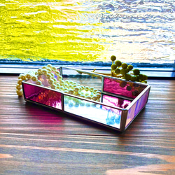 雅姫・ステンドグラスティッシュケース 1_2a7278222d2a70d83ab9f4bd78ae