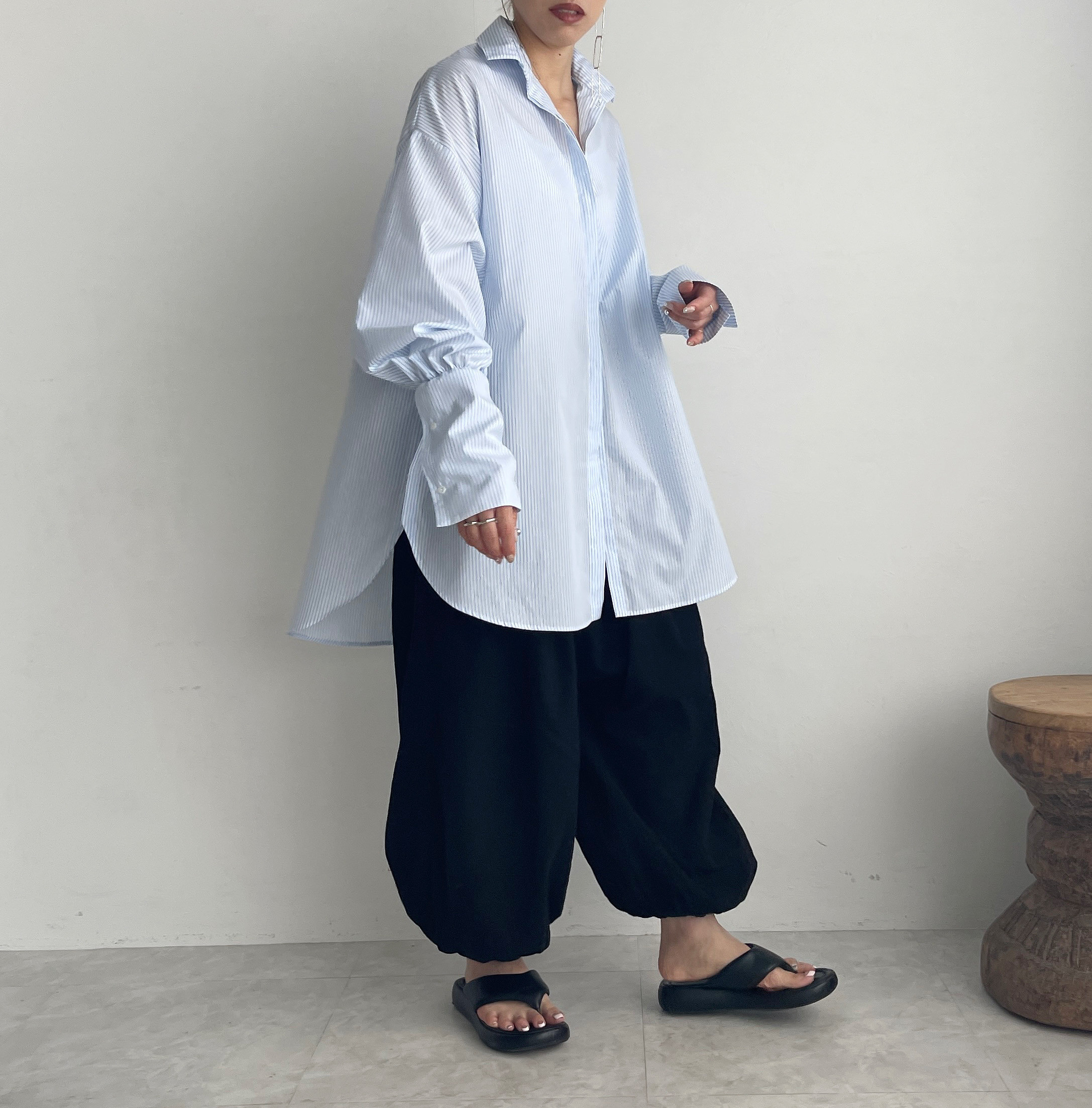 コンビニエンスシャツ(stripeblue)