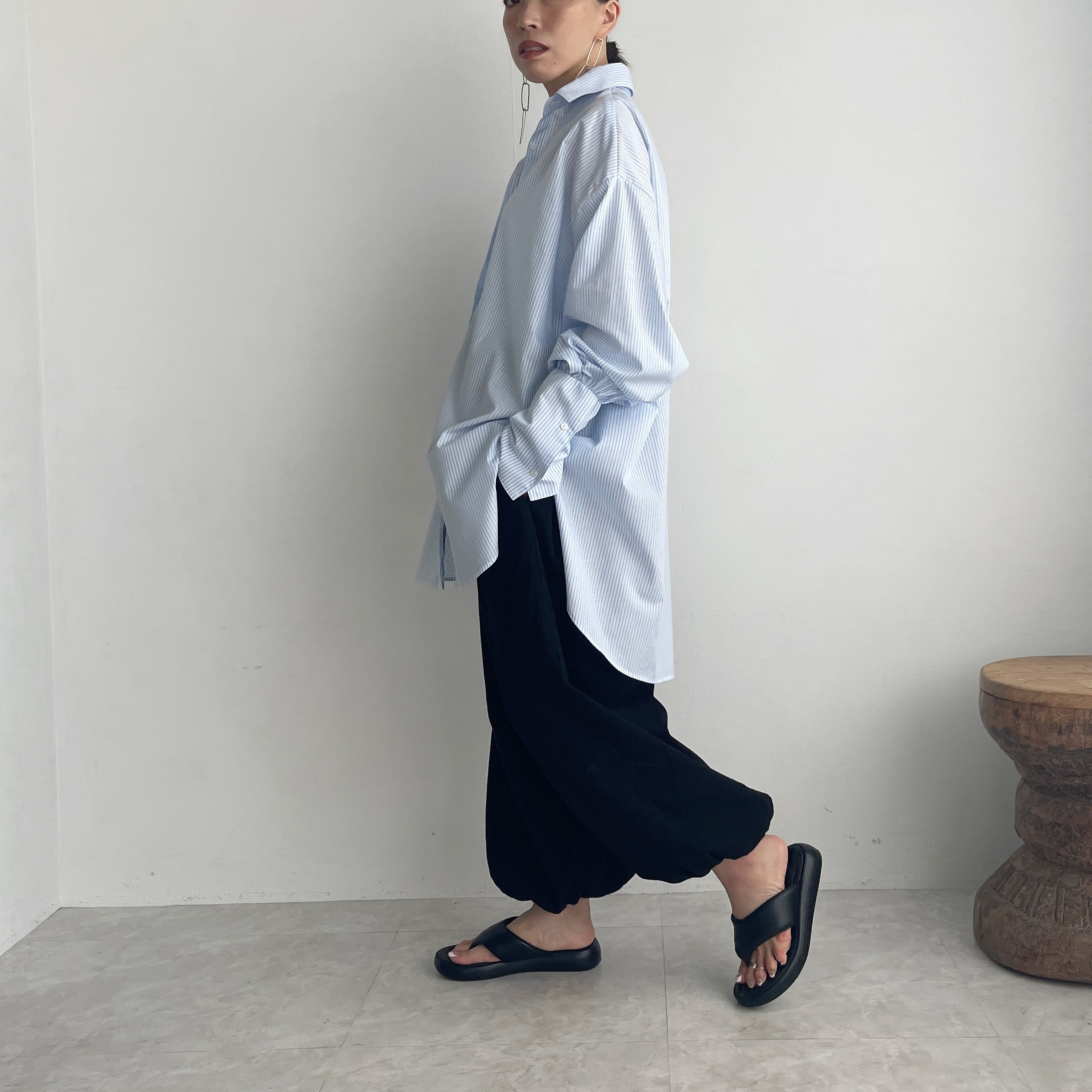 コンビニエンスシャツ(stripeblue)