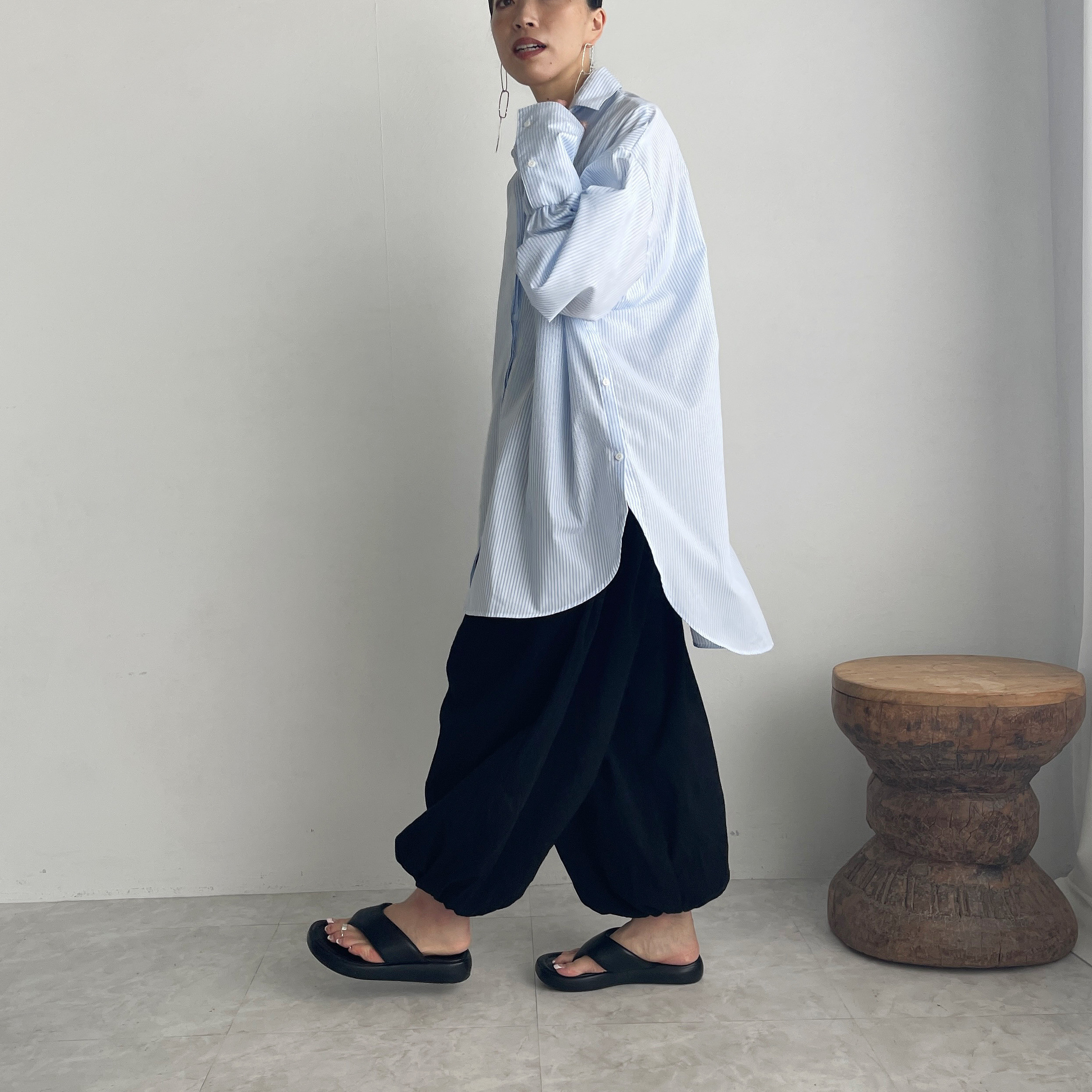 コンビニエンスシャツ(stripeblue)