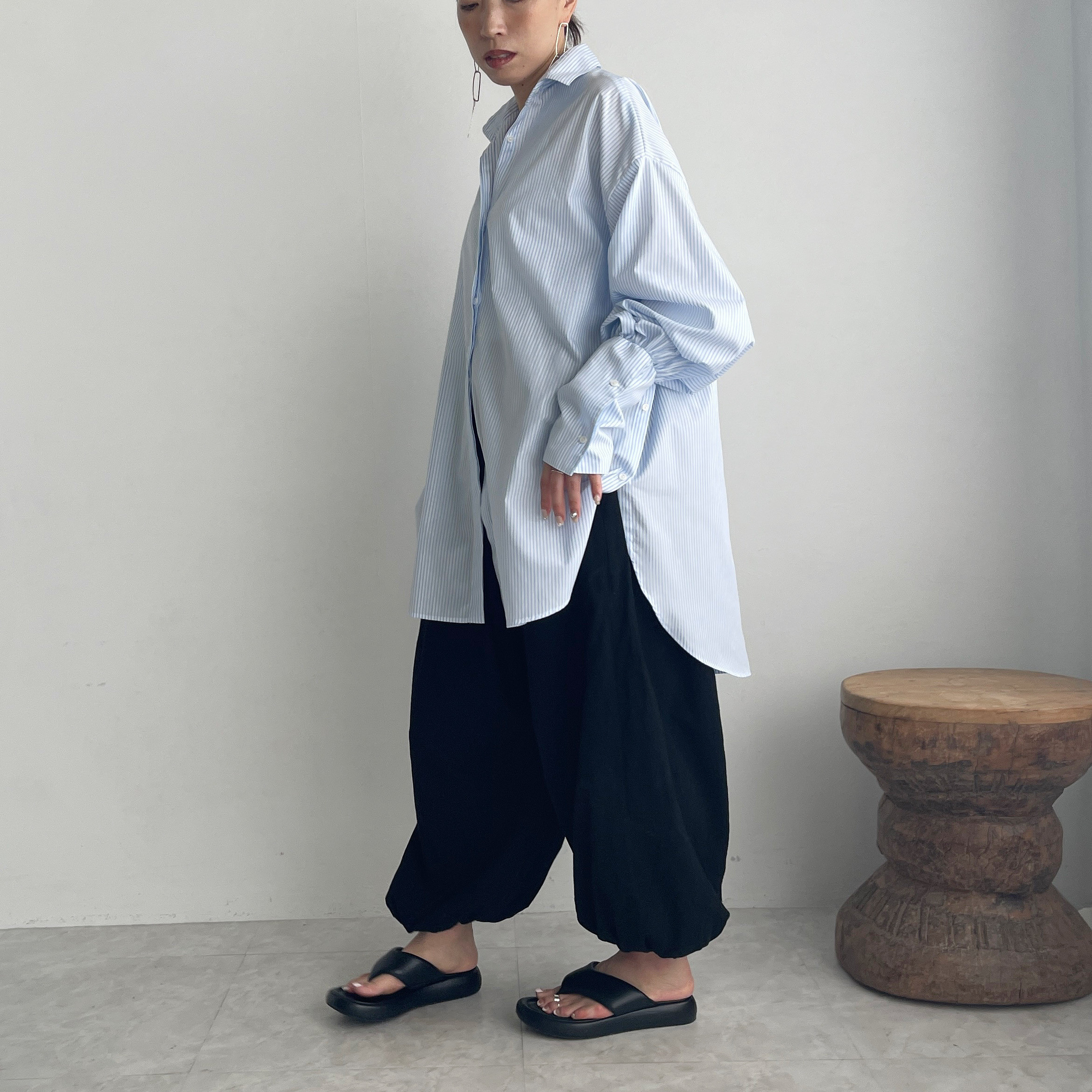 コンビニエンスシャツ(stripeblue)